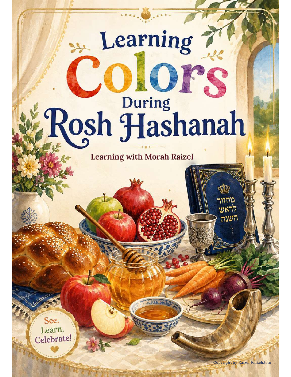 Learning Colors During Rosh Hashanah book cover