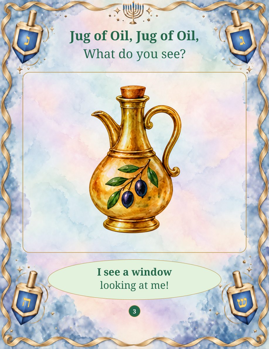 Chanukah, What Do You See? sample page two