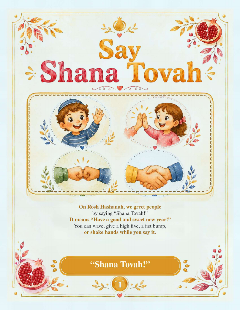 Rosh Hashanah Imitations sample page one