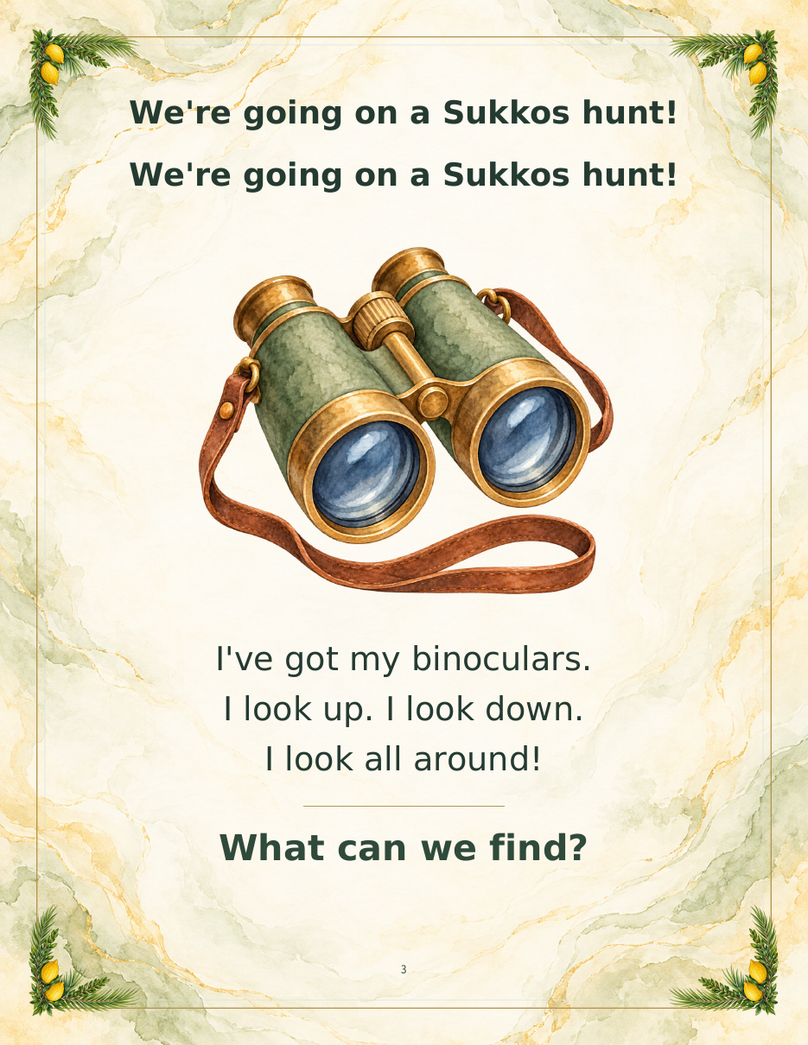 We’re Going on a Sukkos Hunt! sample page two
